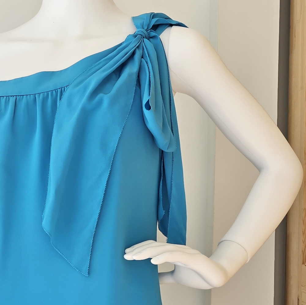 BANANA REPUBLIC Trina Turk Collection 2012 Size 4 100% Silk Light Blue‎ Dress - Picture 7 of 10